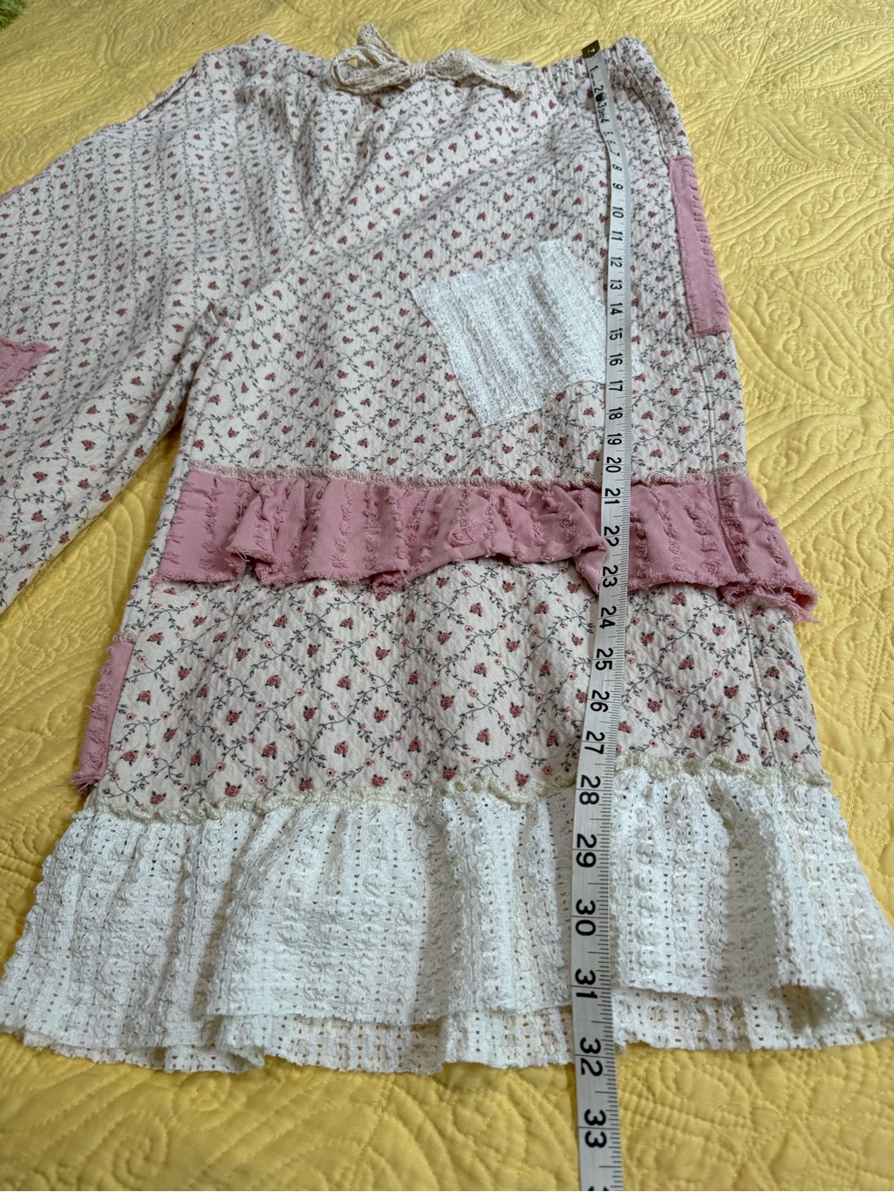 H014 New POL L 17-21 Cream Culotte Pants with Pink Patch Pockets - Picture 10 of 13